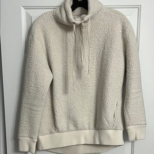 Athleta Cream Sherpa pullover (fits like a S)